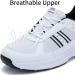 Mens Walking Shoes Wide Running Sneakers with Arch Support - Lightweight Diabetic Athletic Tennis Shoes - Size 11.5 White/Black - Buy Online on GoSupps.com