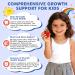 Kids Calcium Citrate Gummies with Vitamin D3 Supplement Calcium Citrate 300/600 mg with Magnesium Zinc & Multivitamin for Kids 4+ Support Bone Muscle & Digestive Health Sugar Free Strawberry 60ct - Buy Online on GoSupps.com