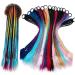 minkissy 3 Sets Curly Wig Human Hair Colorful Wigs Hair Ties Kids Hair Braided Wig Hair Extensions Colored Micro Braid Hair Wig Ponytail Hair Tie Girls Ring Pigtails Ponytail Holder Ring - Buy Online on GoSupps.com