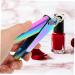 BIUDECO French Manicure Kit 1 Set Nail Set Artificial Pruning Supplies Plastic Hallow 13X7cm Assorted Color 3 - Buy Online on GoSupps.com