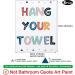 8PCS Colorful Kids Bathroom Decor - Washroom Rules Inspirational Wall Sticker Set - Buy Online on GoSupps.com