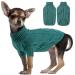 Winter Dog Sweater Puppy Clothes, Warm Fleece Cat Sweater Turtleneck Doggie Coats, Classic Pullover Knit Christmas Holiday Pet Apparel (XS - XXL) Small Peacock Green
