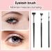 3PCS Angled Mascara Fan Brushes - Scalloped Lash & Eyebrow Tool Set for Perfect Eyelashes | No Smearing No Clumping - Buy Online on GoSupps.com