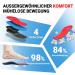 PCSSole Orthopedic Insoles for Work & Sports - Comfort Shoe Inserts for Flat Feet Plantar Fasciitis & Heel Spur - Men's 7-7.5 & Women's 9-9.5 (10.25 ) - Red - Buy Online on GoSupps.com