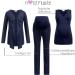 Herzmutter Maternity Homewear Set - 3-Piece Nursing Pyjamas - Pregnancy Wellness Set - Dark Blue - Size S - Buy Online on GoSupps.com