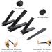 4 pieces Nail Clippers Set Ultra Sharp Sturdy black stainless Fingernail Toenail Clipper Cutters and a nial file with leather travel pouch (Black& black pouch) - Buy Online on GoSupps.com