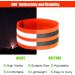 16-Piece High Visibility Reflective Bands for Wrist, Arm, Ankle & Leg - Safety Gear for Night Walking, Cycling & Running - Green & Orange - Buy Online on GoSupps.com