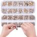 Champagne Diamond Nail Rhinestones | Mixed Size Crystal AB Gemstones for Nail Art DIY | HOINCO Crystal Rhinestones with Tweezers - Buy Online on GoSupps.com