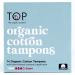 TOP the Organic Project: 100% Organic Cotton Tampons w/Plant Based Applicator ~Comfort & Feel of Plastic | (Unscented, Dye & Chemical Free. Eco-Conscious & Superior Leak Protection), Super, 14 Count 14 Count (Pack of 1)
