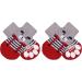 Auauy Indoor Anti-Slip Socks for Dogs & Cats | Silicone Gel Paw Protection & Traction | Pet Socks (Small-Medium Red & Gray) - Buy Online on GoSupps.com