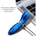 Electric Razor - Quiet High-Speed Rotating Head Shaver for Home & Car | Blue - International Shipping Available - Buy Online on GoSupps.com