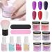 Nail Dipping Powder Set - 6-Color Professional Nail Kit for Home & Salon Use | Starter Nail Art Powder with Top & Base Coat Gel - Buy Online on GoSupps.com