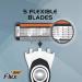 BIC Flex 5 Titanium Men's Disposable Razor - Ultra-Close Shave Five Blades Pack of 10 - International Shipping Available - Buy Online on GoSupps.com