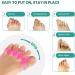 Welnove Toe Separator Bunion Corrector | 8PCs Gel Toe Straighteners for Hammer Toe Relief | Pink Big Toe Correctors for Men & Women - Buy Online on GoSupps.com