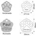 Paw Dog Brand Stainless Steel Engraved Tags - Personalized Address Trailer for Dogs | 2 Sizes Available | Key Ring Included - Buy Online on GoSupps.com