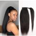 Fake Hair Bun 12-26 Inches Long Straight Ponytail Human Hair Ponytail Extensions For Black Women Wrapping Ponytail Hair Slices Bun Hair Accessories (Color : Black Size : 20inches 120g) 20inches 120g Black - Buy Online on GoSupps.com