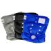 Slowton Dog diapers for bitches 3 of washable run -off soft -suckable and environmentally friendly fuse pants for bitches with adjustable buttons with incontinence & runoff black |Gray |Blue L