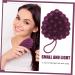 Fomiyes 5-St Shampoo ArtFakt Massage Device - Hairbrush Cleaning & Scalp Brush Scrubber - 5pcs Violet Kamm Head Pebbles - Perfect for Shower & Hair Care - Buy Online on GoSupps.com