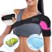 Chlffua Adjustable Shoulder Support - Neoprene Bandage for Pain Relief & Stability | Left/Right Men/Women - Pink - Buy Online on GoSupps.com