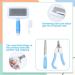 Miaoz Rabbit Care Set | Nail Clipper Pet Hair Remover Shampoo Brush for Rabbits Kittens & Small Animals - Blue - Buy Online on GoSupps.com