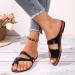 Elegant Women's Beach Flip Flops - Summer Ring Toe Bunion Slippers Orthopedic Sandals for Hallux Valgus Correction - Size 6.5, Black - Buy Online on GoSupps.com