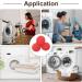 uxcell 4pcs Reusable Laundry Dryer Balls - Reduce Wrinkles & Static Energy-Saving Vinyl Fabric Softener Rose Red - Buy Online on GoSupps.com