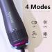 4-in-1 Hair Blow Dryer Brush - Detachable Hot Air Brush & Straightener for Salon Quality Blowouts at Home | Negative Ion Technology - Buy Online on GoSupps.com
