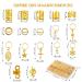 DIYDEC 245 Pcs Gold Hair Jewelry for Braids | Adjustable Metal Rings Cuffs & Spiral Clips for Dreadlocks | Unisex Hair Accessories - Buy Online on GoSupps.com