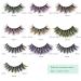 HOSAILY 5D Colored Lashes - 10 Pairs Wispy False Eyelashes Set, Natural Fluffy & Dramatic Tail Effect, 10 Colors Mixed - 1oz Pack - Buy Online on GoSupps.com
