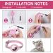 Premium Adjustable Leather Airtag Cat Collar - Reflective GPS Tracking Neck Band for Small Medium & Large Cats (XS Pink 19-26cm) - Anti-Lost Airtag Case - Buy Online on GoSupps.com