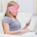 LotFancy Gel Beads Face Mask - Hot Cold Therapy for Full Face, Reduce Migraines, Headache, Stress, Puffy Eyes & Dark Circles - Adjustable Strap, Soft Fabric - Reusable Pink - Buy Online on GoSupps.com