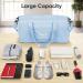 Baleine Waterproof Gym Bag for Women and Men - Small Duffel for Sports & Weekend Getaway - Lightweight Carryon with Shoe & Wet Clothes Compartments - Medium Azure - Buy Online on GoSupps.com
