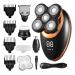 Head Shavers for Bald Men 5 In 1 Electric Shaver IPX7 Waterproof Razor Unisex Adjustable Rechargeable Face Brush 5 Floating Heads Hair Trimmer 5in1