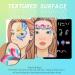 Depvision Reusable Face Paint Practice Board - 2 Colorful & 1 Black A4 Makeup Template for Adults - Perfect for Artists & Makeup Enthusiasts - Buy Online on GoSupps.com