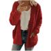 Hanxiulin fleece plush jacket fluffy warm zipper wool jacket ladies sweater fleece sweater winter color variants transition jacket loose slim light quilted jacket ladies trench coat 4xl red