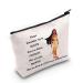 WZMPa cosmetic bag with an Indian princess motif with zipper inscription "You are braver stronger Smarter Than You Think Princess" for women and girls Always Pocahontas