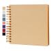 potricher 8 x 8 Inch DIY Scrapbook Photo Album Hardcover Kraft Blank Yellow 80 Pages Wedding and Anniversary Family Photo Album (Yellow  8 Inch) Yellow 8 Inch