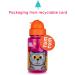 TUM TUM Flip Top Kids Water Bottle with Straw - 400ml BPA Free Tritan Toddler Water Bottle - Bluebell The Cat Design - Buy Online on GoSupps.com