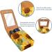 Buy Stylish Leather Lipstick Case Organizer with Mirror - Mini Lip Gloss Holder Bag Watercolor Sunflower Butterfly Pattern - Buy Online on GoSupps.com