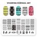 Premium Nail Art Stamp Plates for Women | DIY Nail Designs | Stainless Steel | Christmas Tree & More | Perfect Manicure Tool for Parties - Buy Online on GoSupps.com