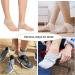 Silicone Gel Heel Sleeve 4 Pairs - Breathable Cushion for Plantar Fasciitis - Nude - Buy Online on GoSupps.com