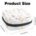 Stylish White Marble Storage Bags for Women's Bandages & Menstrual Essentials - Portable Multi-Colored Organizer for School & Office - Buy Online on GoSupps.com