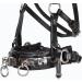 Heinick-Reitsport Professional Leather Cavesson - Black Stainless Steel Bit Strap Nosepiece for Thoroughbreds | International Shipping Available - Buy Online on GoSupps.com