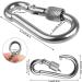 Buy DONQL 4 STK M6 Stainless Steel Carabiner Hooks - 135 kg Load Capacity for Camping Keys & Outdoor Use - Buy Online on GoSupps.com