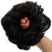 JJstar Curly Wavy Hair Scrunchies - Synthetic Chignon for Women & Girls (Off Black) - Buy Online on GoSupps.com