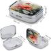 Pill Box Watercolor Painting Print - 2 Compartment Metal Medicine Organizer | Portable Decorative Pill Case for Pocket & Purse - International Shipping Available - Buy Online on GoSupps.com
