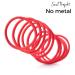 Soul Project Red Hair Ties - 100 Pcs 4mm Elastic No Metal Bands for All Hair Types Perfect for Braids Ponytails Buns - Ideal for School Work & Gym - Buy Online on GoSupps.com