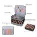 KGMCARE Travel Nail Polish Organizer - Holds 42 Bottles - Large Capacity Double-Layer Carrying Case for Manicure Set - Portable Storage Bag in Gray - Buy Online on GoSupps.com
