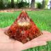 Buy Xiannvxi Red Carnelian Orgonite Crystal Pyramid - Spiritual Energy Success Gifts & Healing Gemstones - Buy Online on GoSupps.com