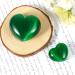 Green Cat's Eye Crystal Heart Shape Healing Stones - 2Pcs Set for Reiki Meditation Therapy and Birthday Gift - Buy Online on GoSupps.com